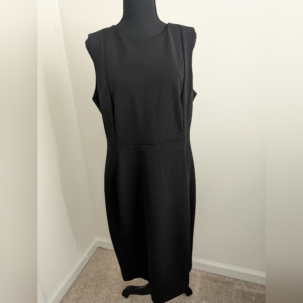 Calvin Klein Size 14 Black Dress